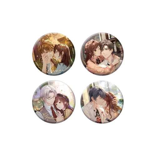 MIHOYO Mo Yi Lu Jinghe Xia Yan Артем Винг Слезы Фемиды Коллекция "Tender Words" Volume 2 Жестяной значок мерч по IP