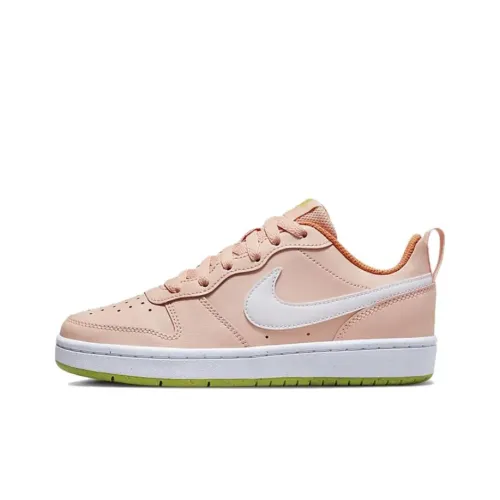 Nike Junior Court Burrow Low 2 Slip Resistant Low Топ Скейтборд Кроссовки Женские Розовый