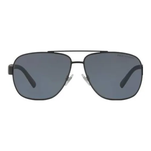 Polo Ralph Lauren Металл Пластик Aviator Солнцезащитные очки Мужской Черный