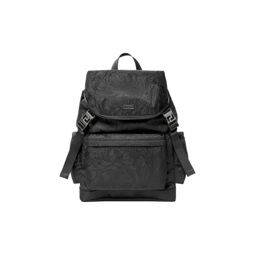 VERSACE Переработанный нейлон Рюкзак Стандартный Мужской Черный
