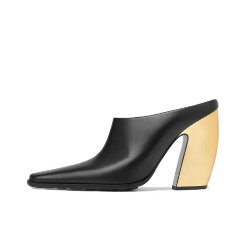 Bottega Veneta Tex Mule Домашние тапочки Женские Черный