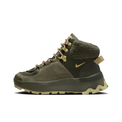Nike City Classic Slip Resistant Abrasion Resistant High Top Streetwear Men's Green Найк City Classic противоскользящий устойчивый к истиранию высокий топ уличная обувь мужской зеленый