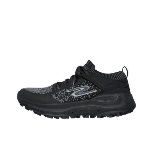 Skechers Go Run Max Road 6 Амортизация Износостойкий Низкий Топ Повседневная Обувь Женская Черная