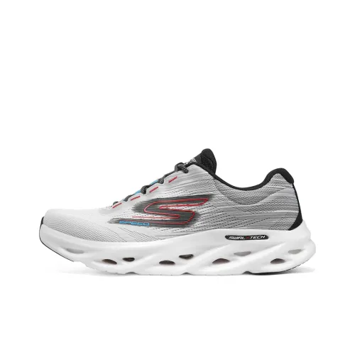 Skechers GO RUN Swirl Tech Speed Беговые кроссовки Низкий Топ Белый Мужской