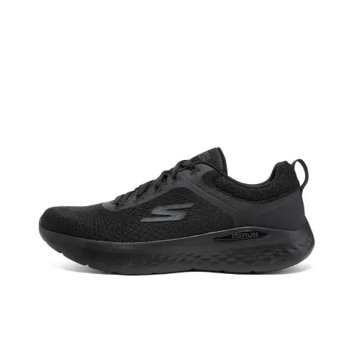 Skechers Go Run Lite Low Топ Повседневные Беговые Кроссовки Мужские Черные