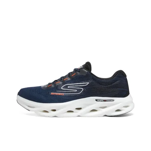 Skechers GO RUN Swirl Tech Speed Low Топ Повседневные Беговые Кроссовки Мужские Черные