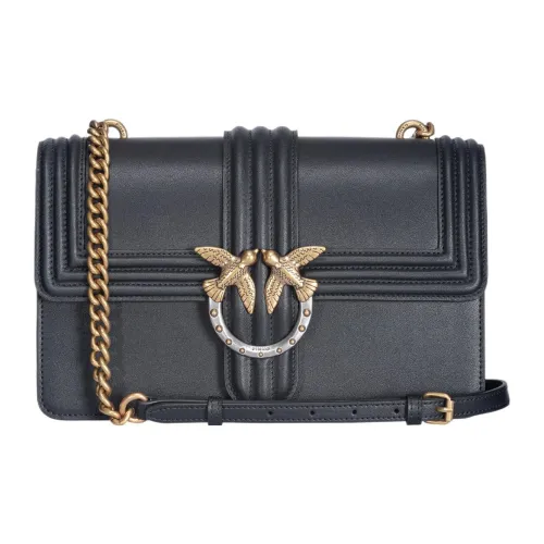 PINKO Love Bag Коровья кожа Swallow Сумка Сумка через плечо Женская Черная