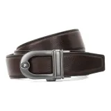 Металлическая пряжка - Ремень кофейного цвета