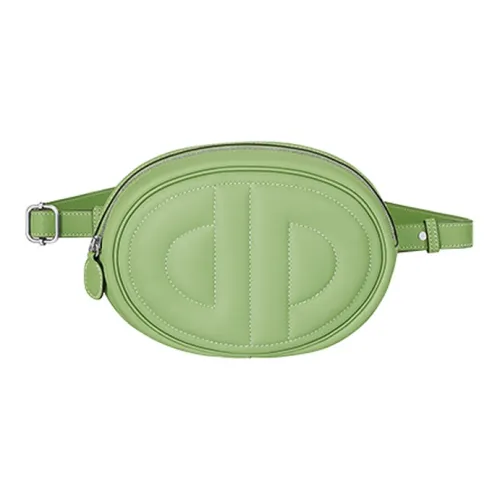 HERMES In The Loop Swift Кожа Бананка Женские Изумрудно-зеленый