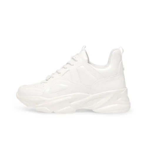 STEVE MADDEN MID Топ Толстая подошва Кроссовки Женские Белые