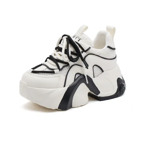 COVER Slip-resistant Abrasion-resistant Lightweight Увеличивающий высоту Низкий Топ Текс-Туфы 6,5 см Женские