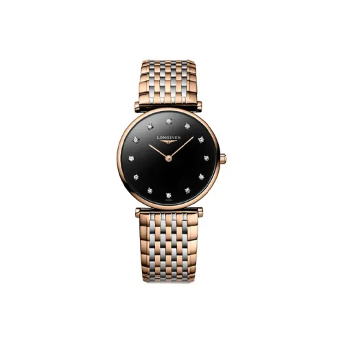 Longines Quartz Movement Женские Jialan Collection Часы 29 мм Черные