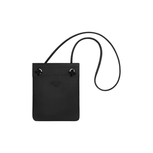 HERMES Aline Cheri Телячья кожа Сумка через плечо Мини Женская Черная