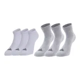 Белые носки для ног 3 упаковки + серые носки для ног 3 упаковки