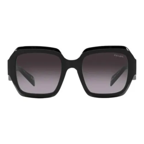 PRADA Ацетат Нерегулярная форма Солнцезащитные очки Женские Черный