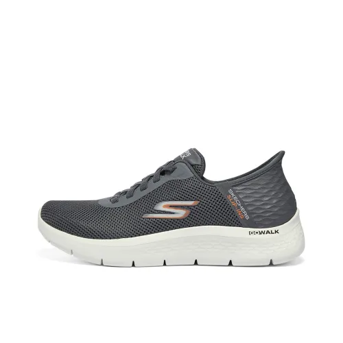 Skechers GO WALK Fle Low Топ Беговые кроссовки Мужской Серый