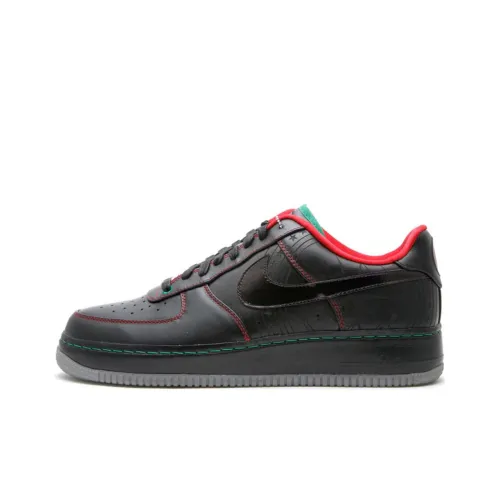 Nike Air Force 1 Slip Resistant Abrasion Resistant Низкий Топ Скейтбординг Кроссовки Мужские Черные