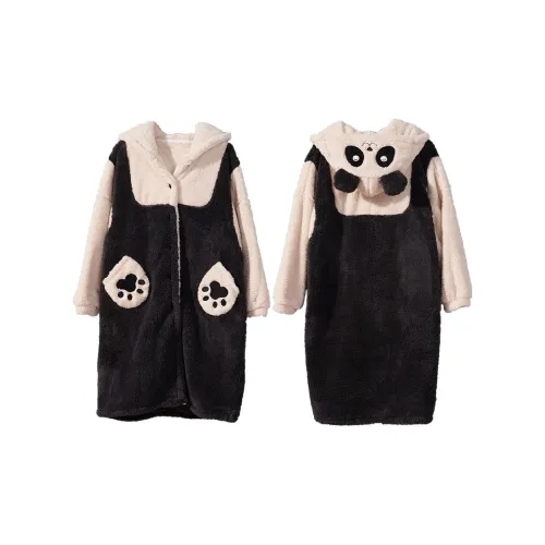 MIOJUER Черный 86020 Один Женские Банные халаты