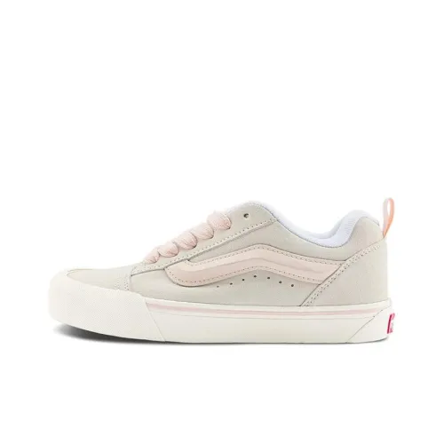 Vans Knu Skool Скейтборд Кроссовки Низкие Бело-Розовые Женские