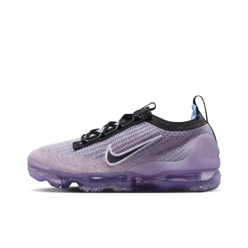 Nike Air VaporMax 2021 Flyknit Low Топ Беговые кроссовки Мужские Фиолетовые
