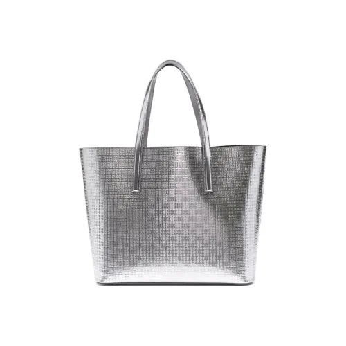 GIVENCHY Коровья кожа Тоут Сумка Сумка для покупок Сумка Унисекс Серебряный