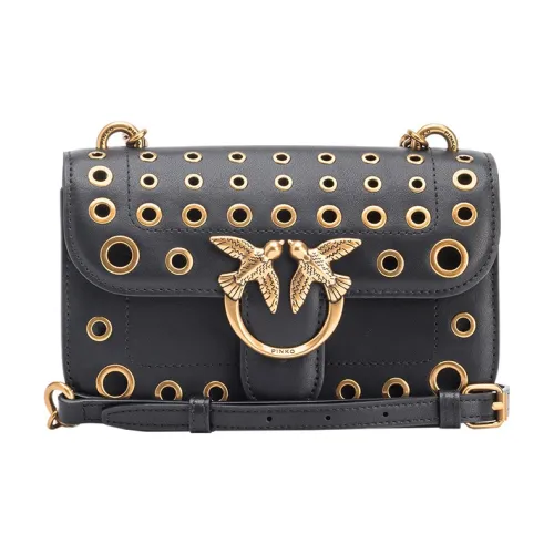 PINKO Love Bag Коровья кожа Swallow Сумка Сумки через плечо Сумка на плечо Женская Черная