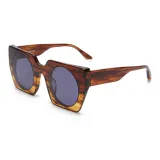 C2: Оправа в виде черепах с линзами цвета туманно-голубой