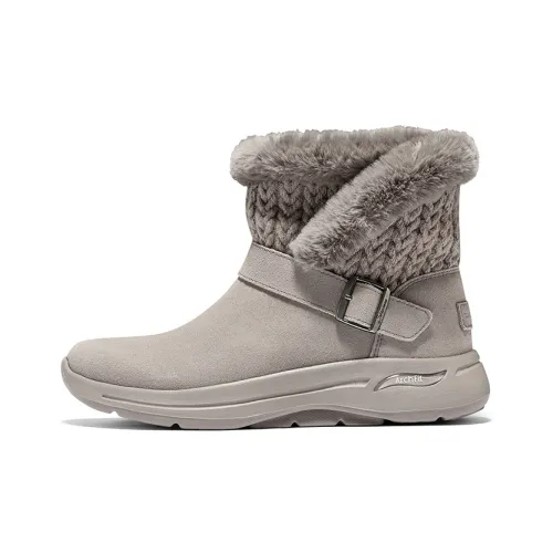 Skechers Go Walk Arch Fit Устойчивые к истиранию Термические Высокие Снеботуфли Женские Тауповые