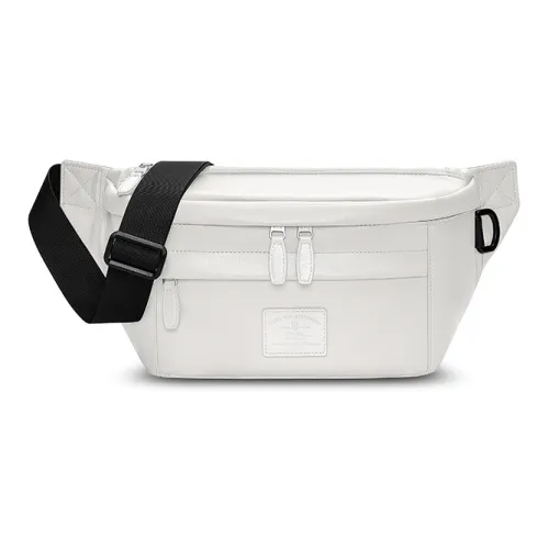 MYD Microfiber Synthetic Leather Crossbody Sling Bag Medium Unisex Olive Blackberry Cream White MYD Микрофибра Синтетическая Кожа Сумка через плечо Sling Bag Средняя Унисекс Оливковый Черника Кремовый Белый