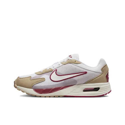 Nike Air Max Solo Abrasion Resistant Дышащий Низкий Топ Casual Мужской Белый Красный