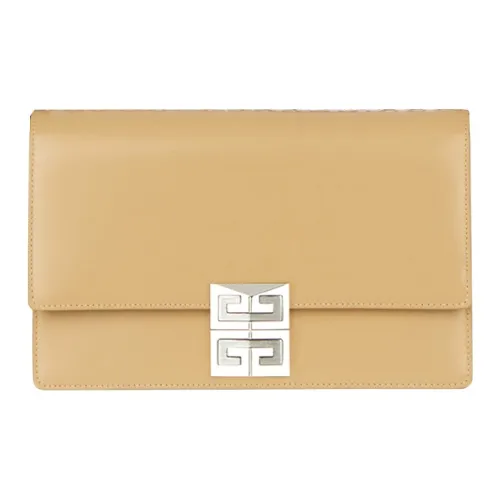 Givenchy 4G Корова Кожа Цепь Сумка через плечо Маленькая Женская Бежевая