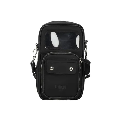 GIVENCHY Сумка через плечо из ткани мужская черная