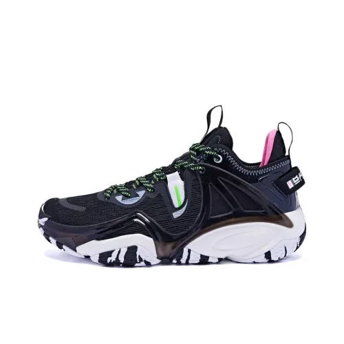 QIAODAN Противоскользящие амортизаторы High Топ Баскетбольные кроссовки Мужской Черный Jordan Белый