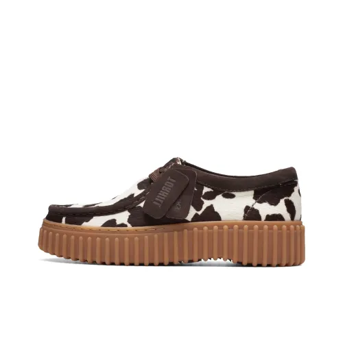 Clarks Casual Низкий Топ Коричневый и Белый 261738504 Женский