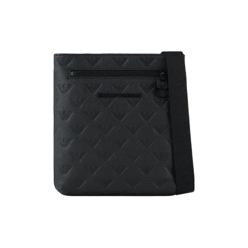 EMPORIO ARMANI Сумка через плечо из коровьей кожи мужская черная