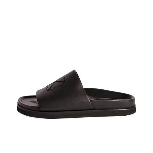 Off Белый Шлепанцы Мужской Черный