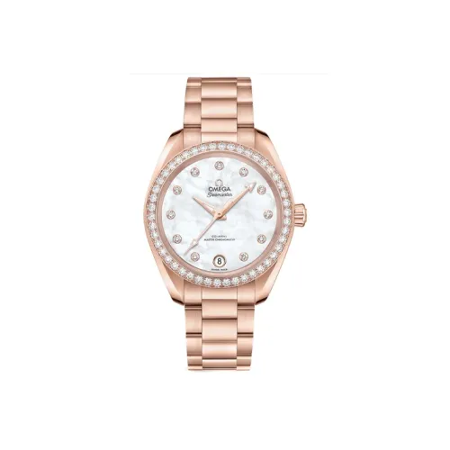 OMEGA Автоматический Механический Movement Женские AQUA TERRA 150 метров Часы 34 мм Белые