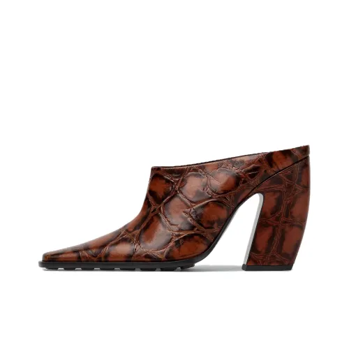 Bottega Veneta Tex Mule Домашние тапочки Женские Коричневый