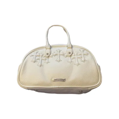 Chrome Hearts Кожа Bowling Bag Сумка Маленькая Женская Экрю