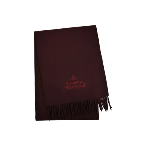 Вивьен Вествуд ORB Fringe Embroidered Wool Knit Шарфы Женские