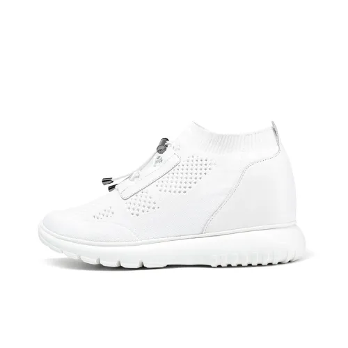 He Jinchang Hermione Collection Устойчивая к истиранию низкая юбка кэжуал белый для женщин