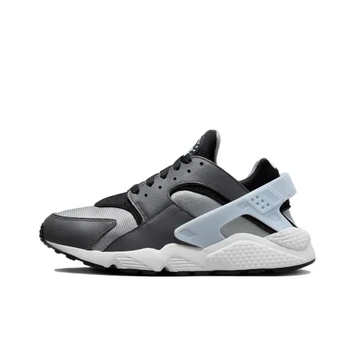 Nike Air Huarache 'Swoosh!' Противоскользящие устойчивые к истиранию низкие беговые кроссовки Slip мужские черные и серые