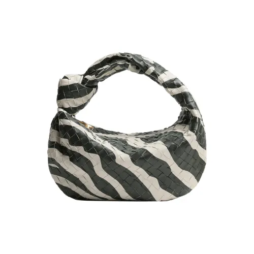 Bottega Veneta Jodie Овечья кожа Одно плечо Сумка Стандартный Women's White Темно-зеленый