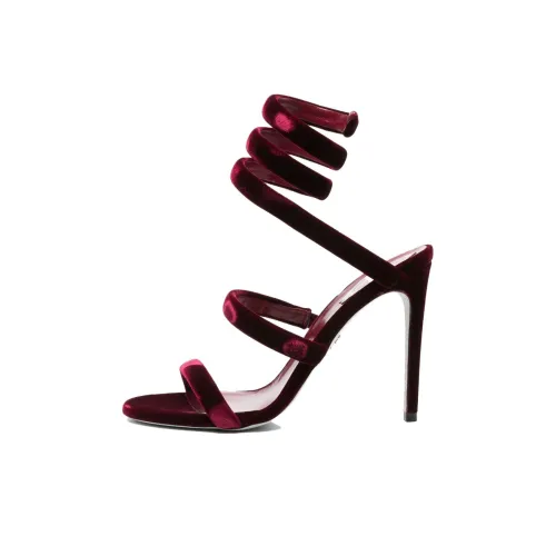 RENE CAOVILLA Cleo One Sandals Strap 11cm Women's Burgundy