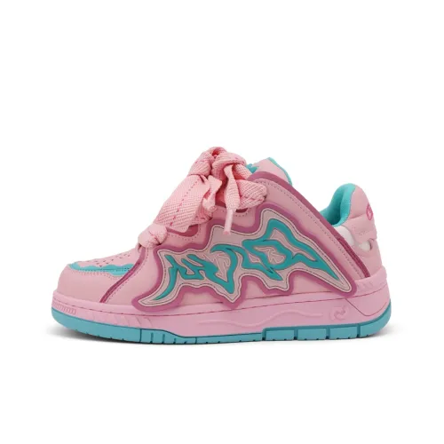 CAI CHI Slip-resistant Abrasion-resistant Low Top Скейтборд Кроссовки Женские Peach Pink