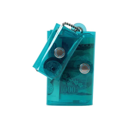 BEAMS Резина Монетница Кошелек Маленький Мужской Светло-Синий