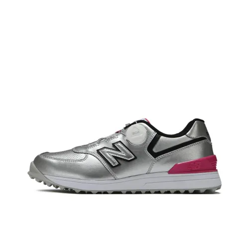 New Balance NB 574 V3 Low Топ Обувь для гольфа Женская Серебряный Черный