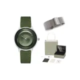 Комплект браслетов из зеленого стального сплава