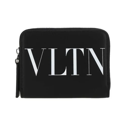 Valentino Кожа Монета Кошелек Стандартный Женский Черный