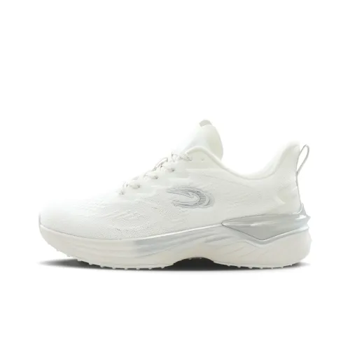 SAIQI Низкий топ Сверхкритические беговые кроссовки Унисекс Жемчужно-белый